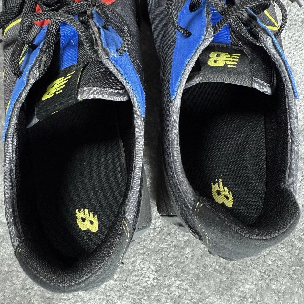 New Balance Black with Red & Blue Athletic Sneakers